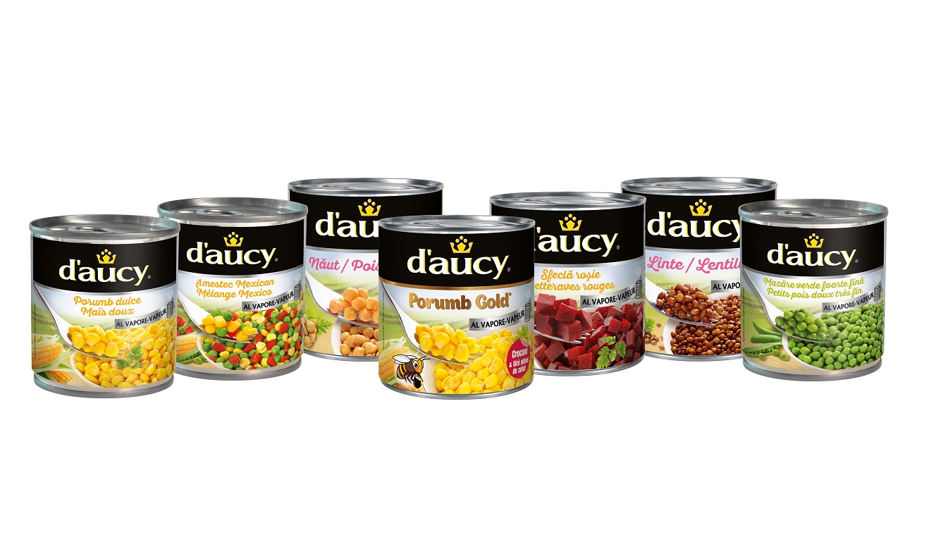 d'aucy lanseaza doua game de legume la conserva