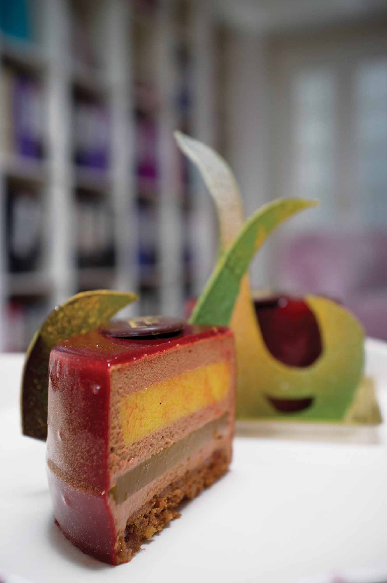 prajitura de ciocolata cu fructul pasiunii