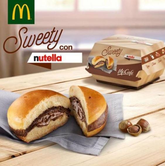 McDOnalds lanseaza un burger cu Nutella