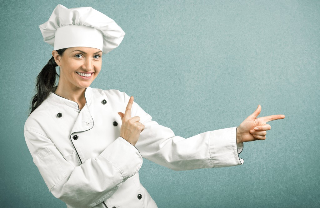 Bucatar femeie studiu horeca