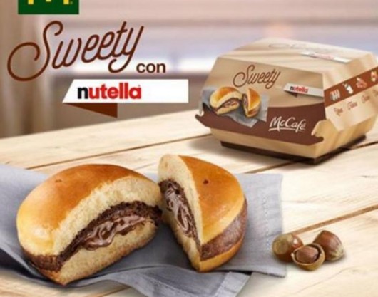 McDOnalds lanseaza un burger cu Nutella